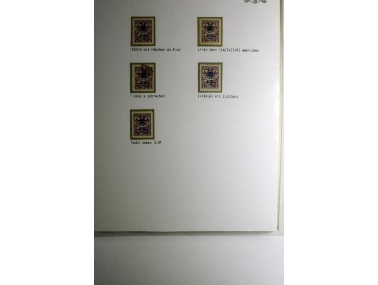 LAT-WÄHRUNG: 1923/40, ungebrauchte/postfrische und gestempelte, enorm inhaltsreiche Sammlung mit unzähligen Besonderheiten wi