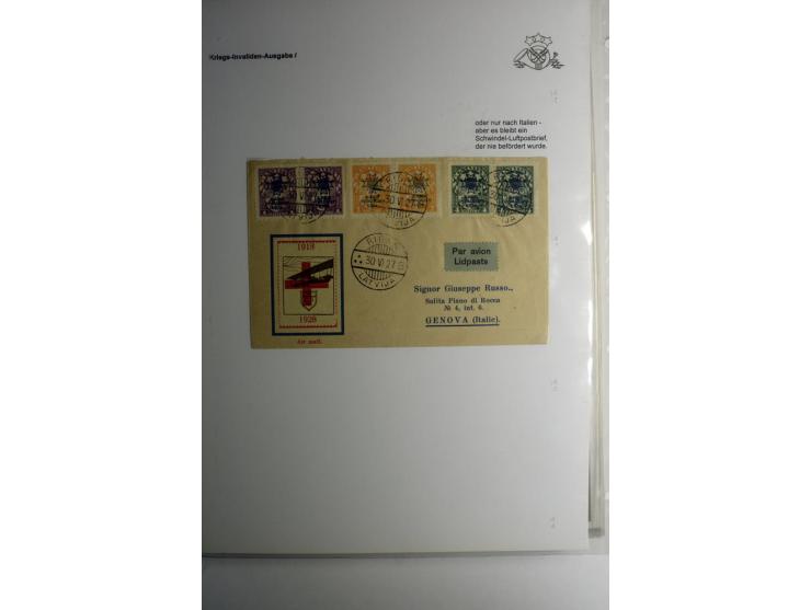 LAT-WÄHRUNG: 1923/40, ungebrauchte/postfrische und gestempelte, enorm inhaltsreiche Sammlung mit unzähligen Besonderheiten wi