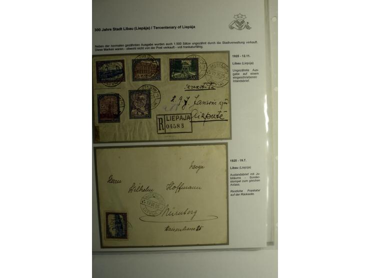 LAT-WÄHRUNG: 1923/40, ungebrauchte/postfrische und gestempelte, enorm inhaltsreiche Sammlung mit unzähligen Besonderheiten wi