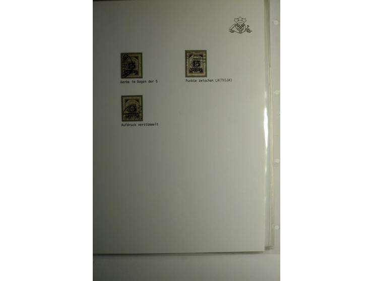 LAT-WÄHRUNG: 1923/40, ungebrauchte/postfrische und gestempelte, enorm inhaltsreiche Sammlung mit unzähligen Besonderheiten wi