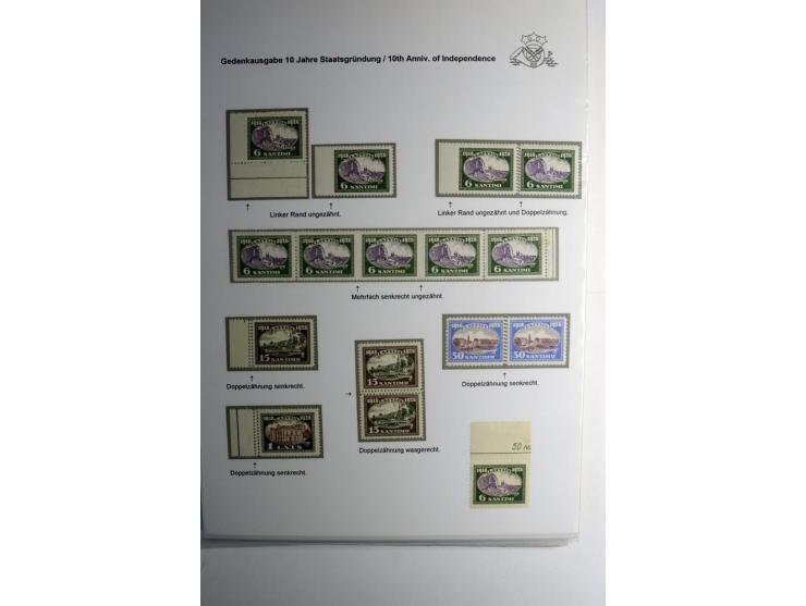 LAT-WÄHRUNG: 1923/40, ungebrauchte/postfrische und gestempelte, enorm inhaltsreiche Sammlung mit unzähligen Besonderheiten wi