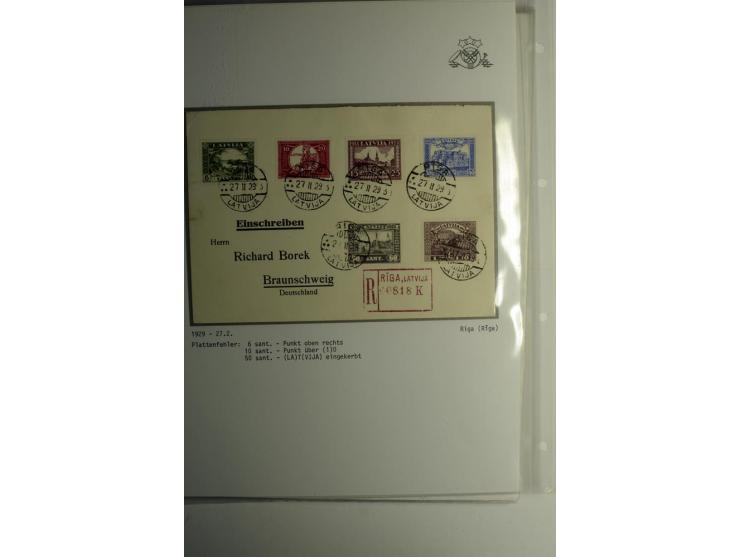 LAT-WÄHRUNG: 1923/40, ungebrauchte/postfrische und gestempelte, enorm inhaltsreiche Sammlung mit unzähligen Besonderheiten wi