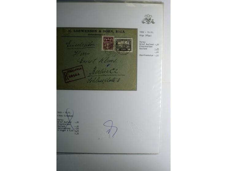 LAT-WÄHRUNG: 1923/40, ungebrauchte/postfrische und gestempelte, enorm inhaltsreiche Sammlung mit unzähligen Besonderheiten wi
