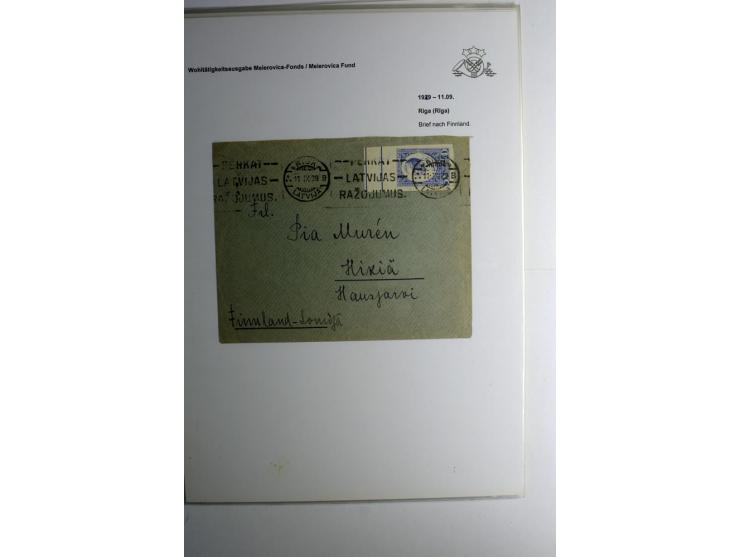 LAT-WÄHRUNG: 1923/40, ungebrauchte/postfrische und gestempelte, enorm inhaltsreiche Sammlung mit unzähligen Besonderheiten wi