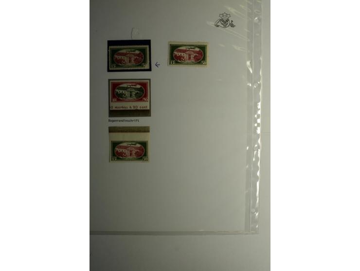 LAT-WÄHRUNG: 1923/40, ungebrauchte/postfrische und gestempelte, enorm inhaltsreiche Sammlung mit unzähligen Besonderheiten wi