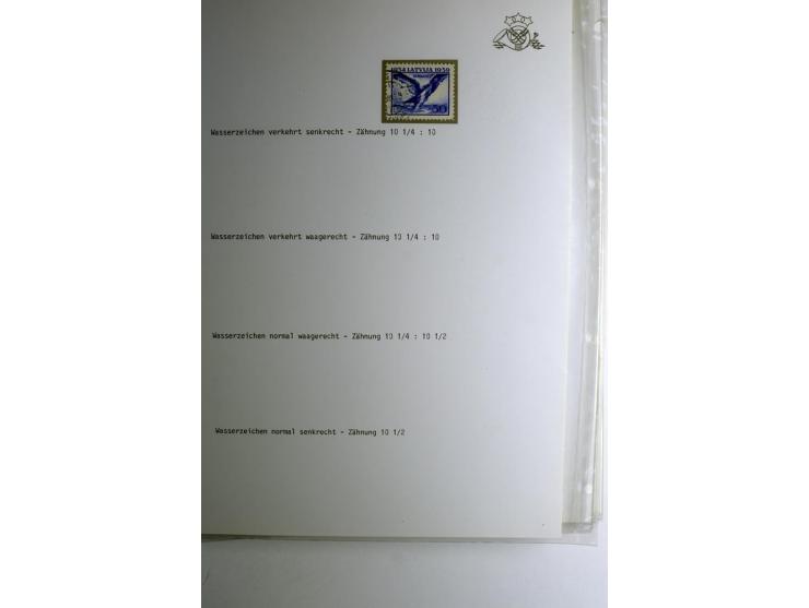LAT-WÄHRUNG: 1923/40, ungebrauchte/postfrische und gestempelte, enorm inhaltsreiche Sammlung mit unzähligen Besonderheiten wi