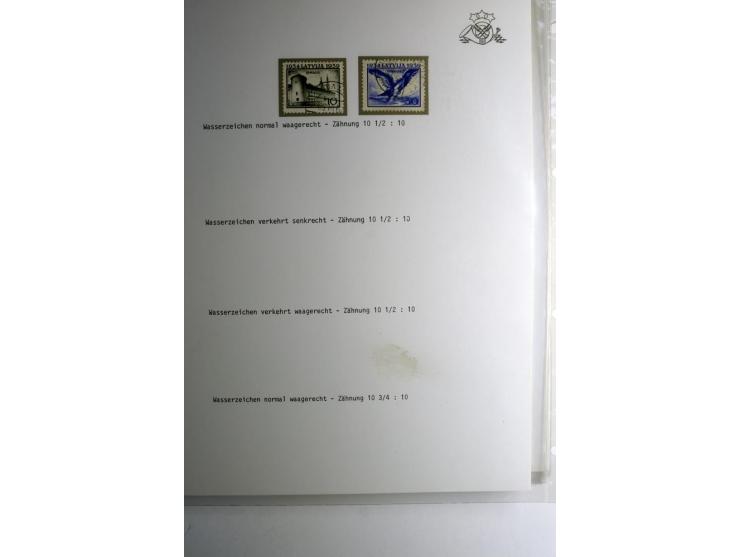 LAT-WÄHRUNG: 1923/40, ungebrauchte/postfrische und gestempelte, enorm inhaltsreiche Sammlung mit unzähligen Besonderheiten wi