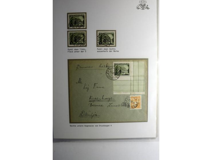 LAT-WÄHRUNG: 1923/40, ungebrauchte/postfrische und gestempelte, enorm inhaltsreiche Sammlung mit unzähligen Besonderheiten wi