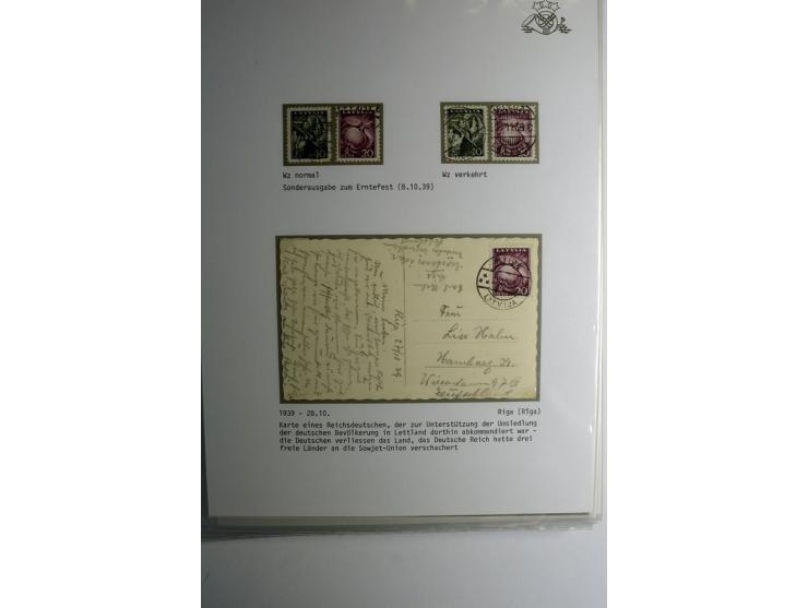 LAT-WÄHRUNG: 1923/40, ungebrauchte/postfrische und gestempelte, enorm inhaltsreiche Sammlung mit unzähligen Besonderheiten wi