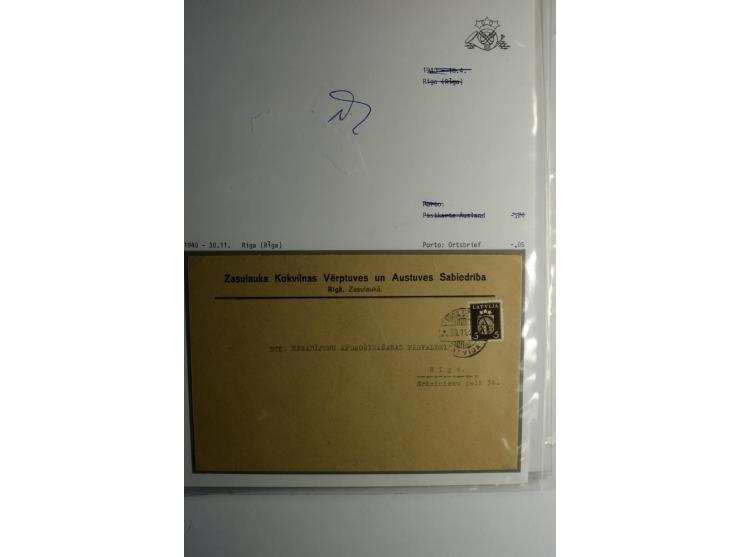 LAT-WÄHRUNG: 1923/40, ungebrauchte/postfrische und gestempelte, enorm inhaltsreiche Sammlung mit unzähligen Besonderheiten wi