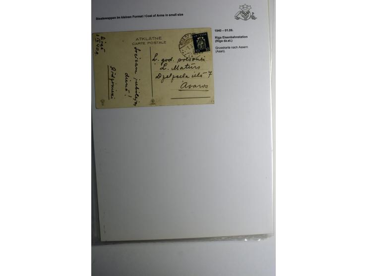 LAT-WÄHRUNG: 1923/40, ungebrauchte/postfrische und gestempelte, enorm inhaltsreiche Sammlung mit unzähligen Besonderheiten wi