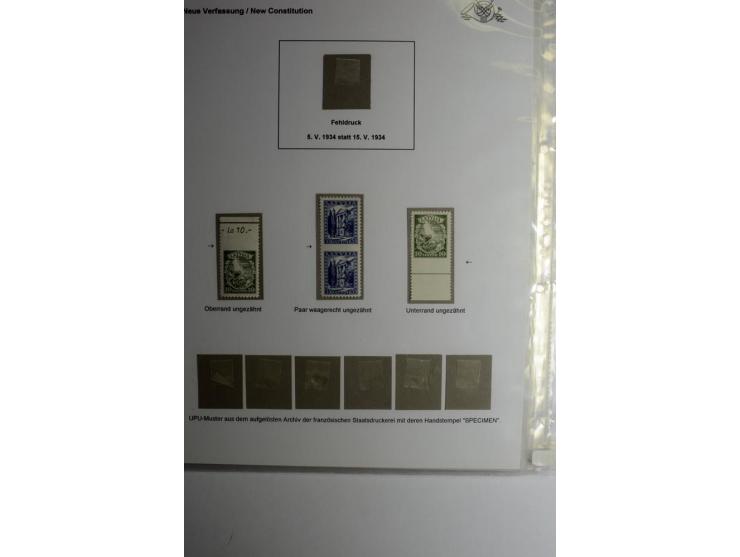 LAT-WÄHRUNG: 1923/40, ungebrauchte/postfrische und gestempelte, enorm inhaltsreiche Sammlung mit unzähligen Besonderheiten wi