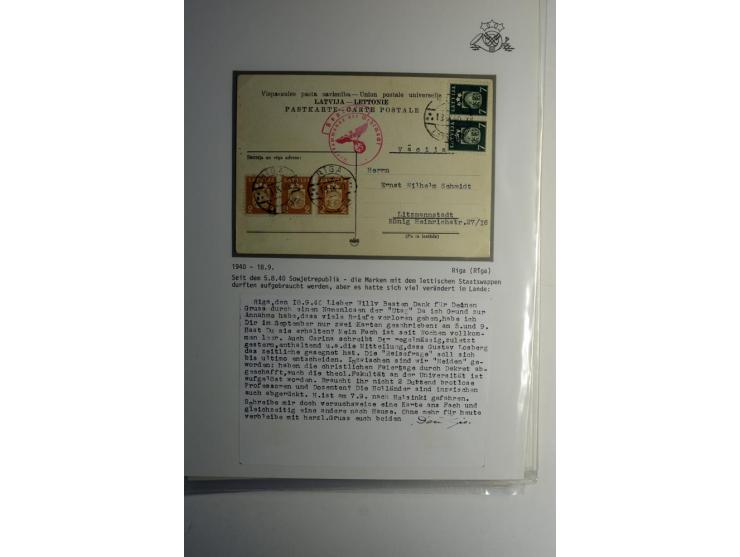 LAT-WÄHRUNG: 1923/40, ungebrauchte/postfrische und gestempelte, enorm inhaltsreiche Sammlung mit unzähligen Besonderheiten wi