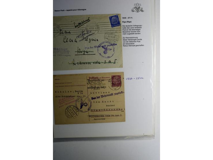 LAT-WÄHRUNG: 1923/40, ungebrauchte/postfrische und gestempelte, enorm inhaltsreiche Sammlung mit unzähligen Besonderheiten wi