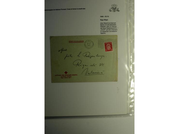 LAT-WÄHRUNG: 1923/40, ungebrauchte/postfrische und gestempelte, enorm inhaltsreiche Sammlung mit unzähligen Besonderheiten wi