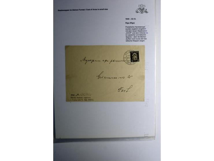 LAT-WÄHRUNG: 1923/40, ungebrauchte/postfrische und gestempelte, enorm inhaltsreiche Sammlung mit unzähligen Besonderheiten wi