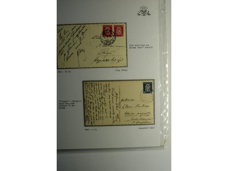 LAT-WÄHRUNG: 1923/40, ungebrauchte/postfrische und gestempelte, enorm inhaltsreiche Sammlung mit unzähligen Besonderheiten wi