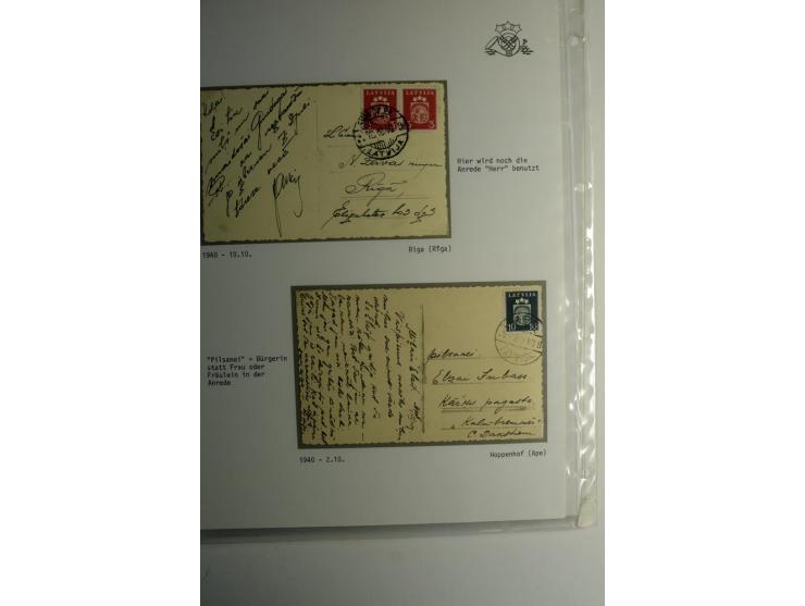 LAT-WÄHRUNG: 1923/40, ungebrauchte/postfrische und gestempelte, enorm inhaltsreiche Sammlung mit unzähligen Besonderheiten wi