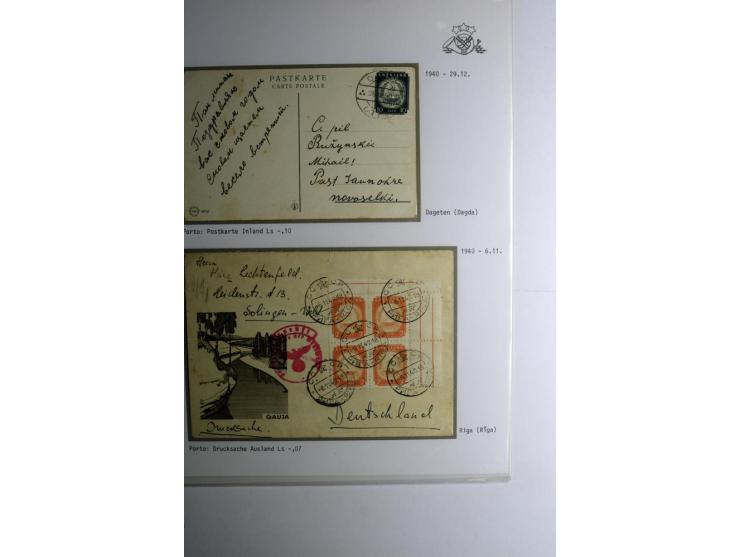 LAT-WÄHRUNG: 1923/40, ungebrauchte/postfrische und gestempelte, enorm inhaltsreiche Sammlung mit unzähligen Besonderheiten wi