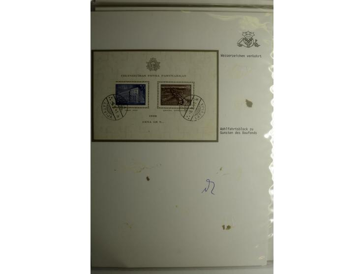 LAT-WÄHRUNG: 1923/40, ungebrauchte/postfrische und gestempelte, enorm inhaltsreiche Sammlung mit unzähligen Besonderheiten wi