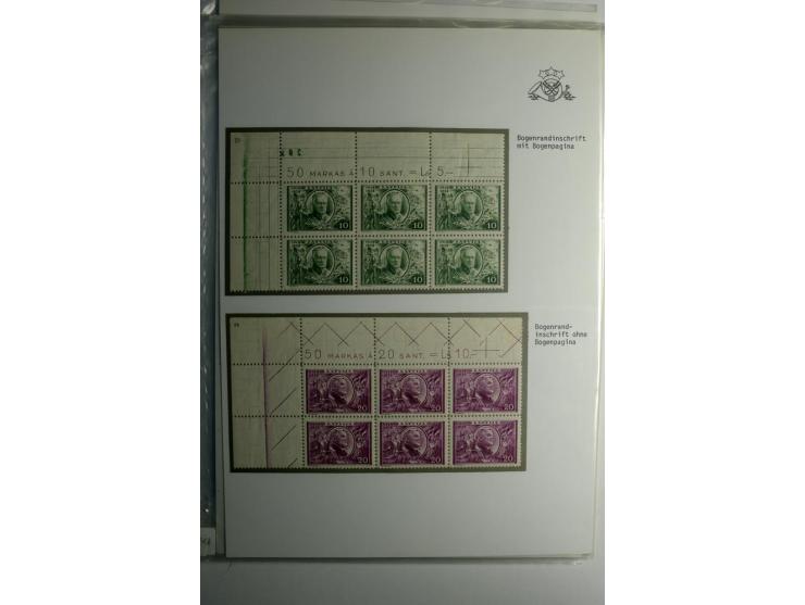 LAT-WÄHRUNG: 1923/40, ungebrauchte/postfrische und gestempelte, enorm inhaltsreiche Sammlung mit unzähligen Besonderheiten wi