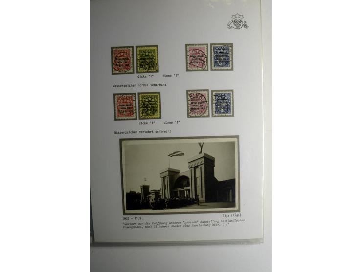 LAT-WÄHRUNG: 1923/40, ungebrauchte/postfrische und gestempelte, enorm inhaltsreiche Sammlung mit unzähligen Besonderheiten wi