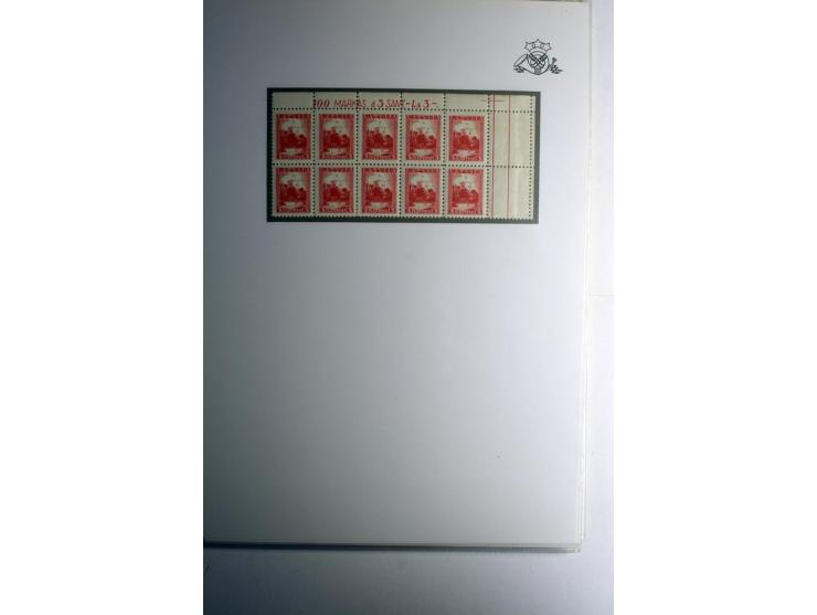 LAT-WÄHRUNG: 1923/40, ungebrauchte/postfrische und gestempelte, enorm inhaltsreiche Sammlung mit unzähligen Besonderheiten wi