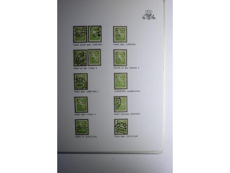LAT-WÄHRUNG: 1923/40, ungebrauchte/postfrische und gestempelte, enorm inhaltsreiche Sammlung mit unzähligen Besonderheiten wi