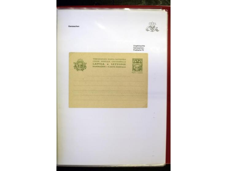 GANZSACHEN: 1923/41, über 40 Stück, dabei u.a. Mi.-Nr. P8 gelaufen nach Berlin sowie zwei gebrauchte Mi.-Nr. P12 ohne Zufrank
