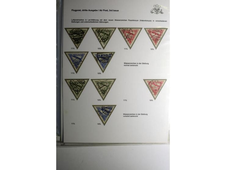 FLUGPOSTMARKEN: 1922/33, interessante ungebrauchte/postfrische und gestempelte Sammlung mit 13 Briefen, dabei etliche Besonde