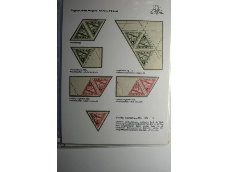 FLUGPOSTMARKEN: 1922/33, interessante ungebrauchte/postfrische und gestempelte Sammlung mit 13 Briefen, dabei etliche Besonde