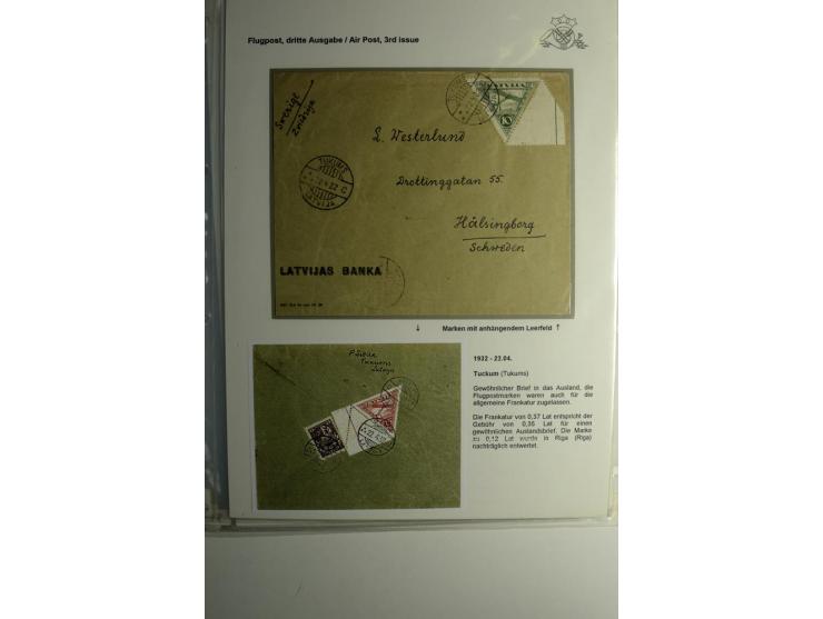 FLUGPOSTMARKEN: 1922/33, interessante ungebrauchte/postfrische und gestempelte Sammlung mit 13 Briefen, dabei etliche Besonde