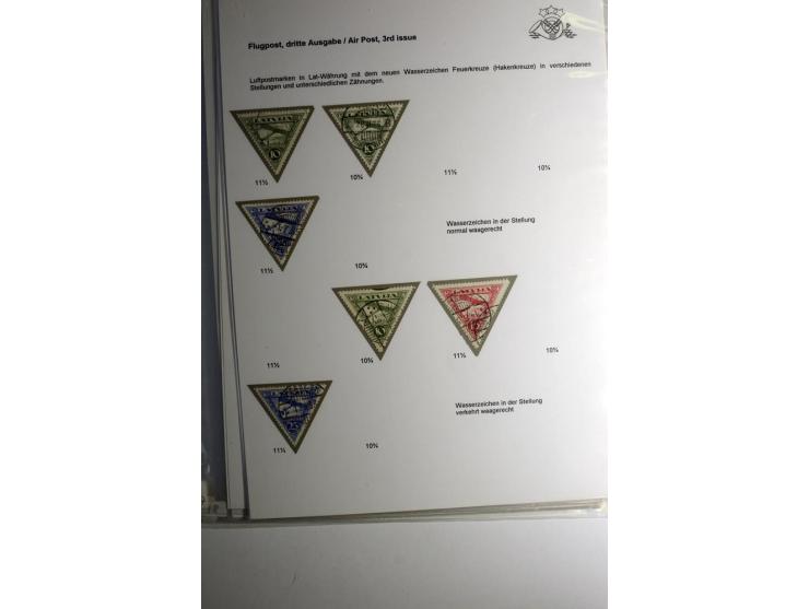 FLUGPOSTMARKEN: 1922/33, interessante ungebrauchte/postfrische und gestempelte Sammlung mit 13 Briefen, dabei etliche Besonde