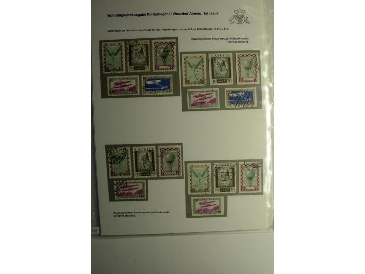 FLUGPOSTMARKEN: 1922/33, interessante ungebrauchte/postfrische und gestempelte Sammlung mit 13 Briefen, dabei etliche Besonde