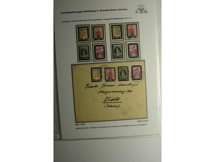 FLUGPOSTMARKEN: 1922/33, interessante ungebrauchte/postfrische und gestempelte Sammlung mit 13 Briefen, dabei etliche Besonde
