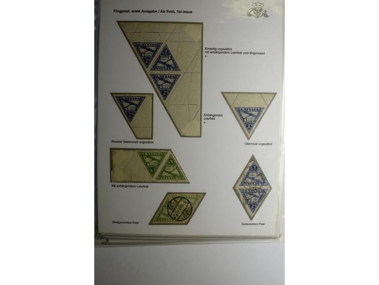 FLUGPOSTMARKEN: 1922/33, interessante ungebrauchte/postfrische und gestempelte Sammlung mit 13 Briefen, dabei etliche Besonde