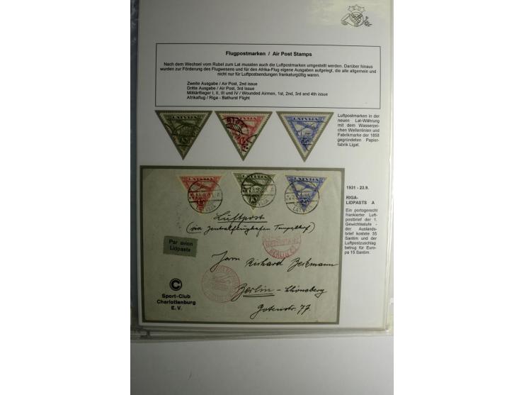 FLUGPOSTMARKEN: 1922/33, interessante ungebrauchte/postfrische und gestempelte Sammlung mit 13 Briefen, dabei etliche Besonde