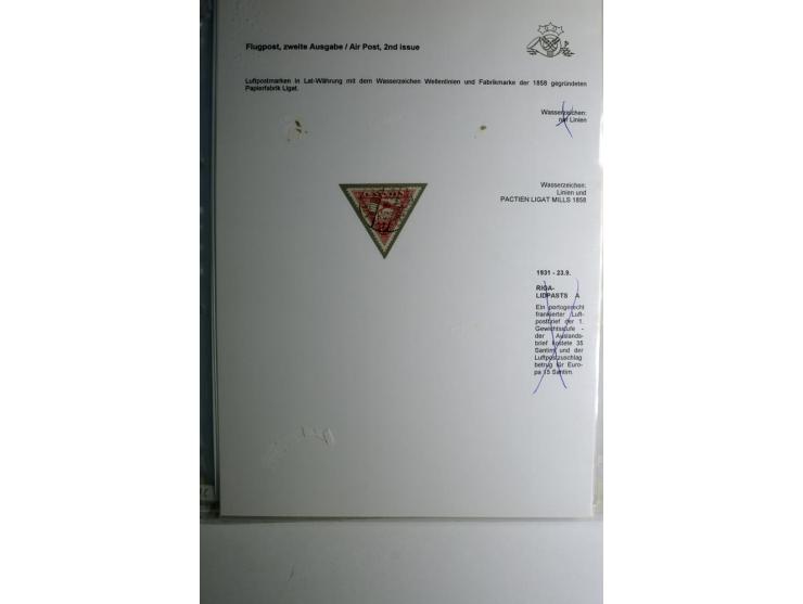 FLUGPOSTMARKEN: 1922/33, interessante ungebrauchte/postfrische und gestempelte Sammlung mit 13 Briefen, dabei etliche Besonde
