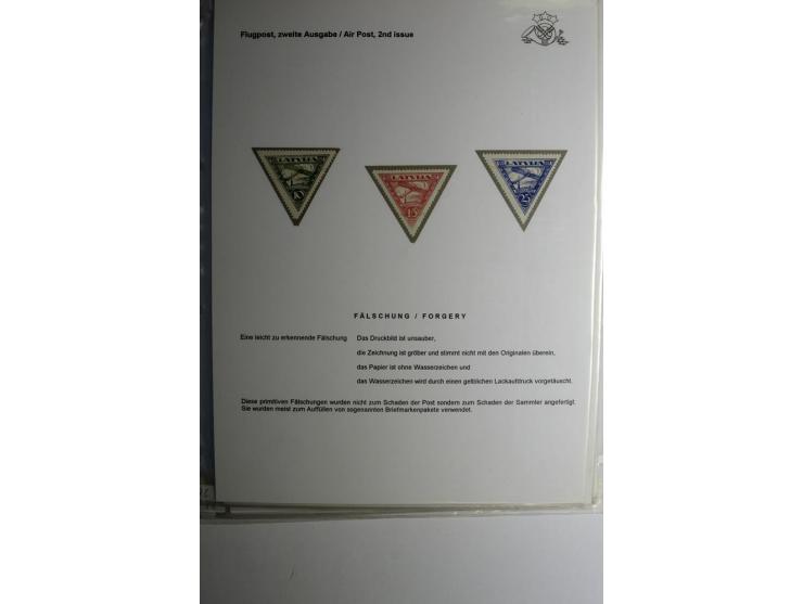 FLUGPOSTMARKEN: 1922/33, interessante ungebrauchte/postfrische und gestempelte Sammlung mit 13 Briefen, dabei etliche Besonde