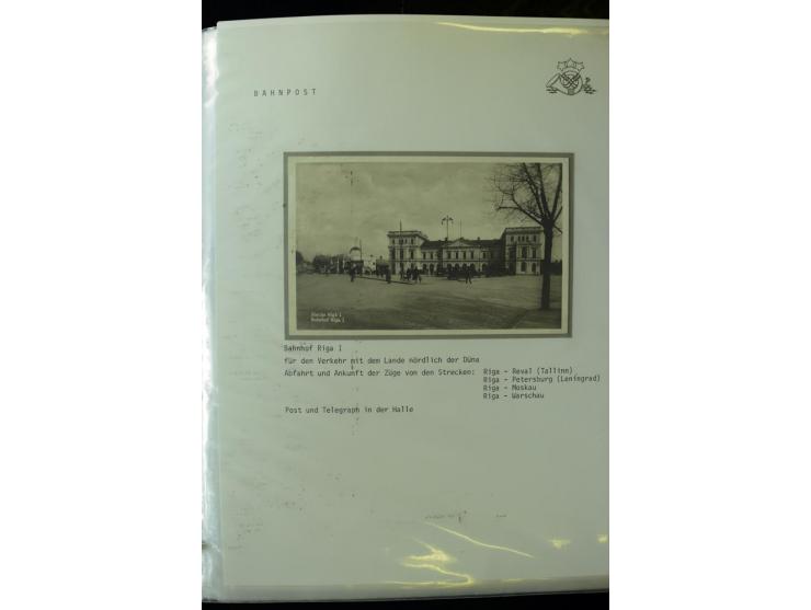 BAHNPOST: 1920/40, umfangreiche Sammlung von über 100 Briefen und Karten, dabei verschiedene Typen, viele verschiedene Streck
