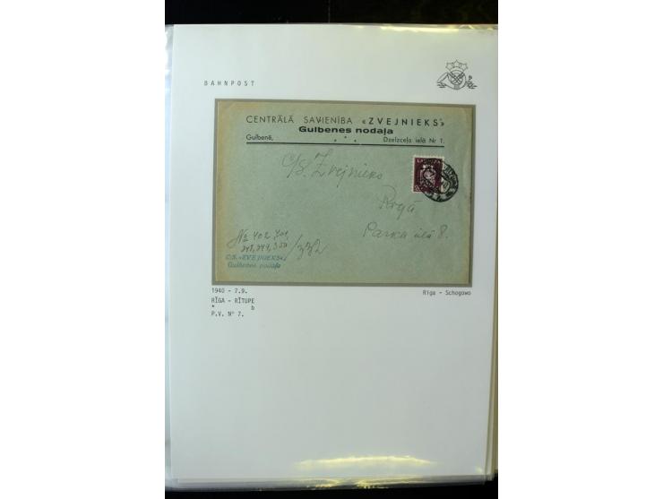 BAHNPOST: 1920/40, umfangreiche Sammlung von über 100 Briefen und Karten, dabei verschiedene Typen, viele verschiedene Streck