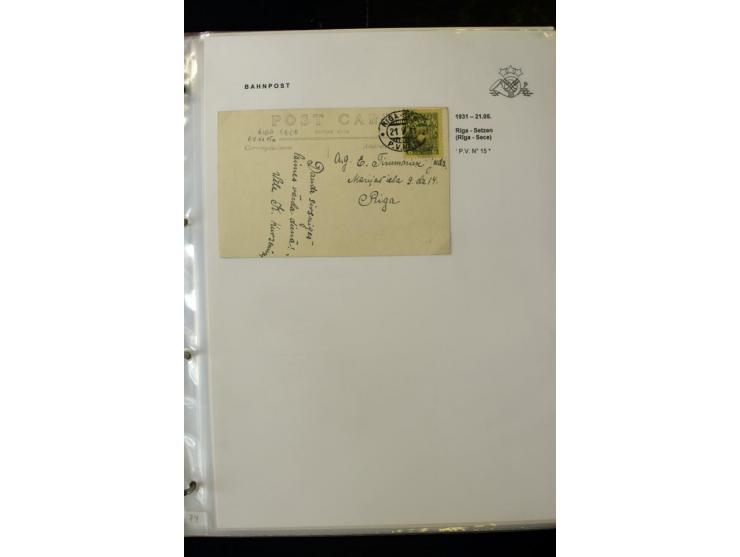 BAHNPOST: 1920/40, umfangreiche Sammlung von über 100 Briefen und Karten, dabei verschiedene Typen, viele verschiedene Streck