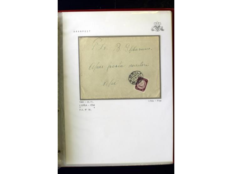 BAHNPOST: 1920/40, umfangreiche Sammlung von über 100 Briefen und Karten, dabei verschiedene Typen, viele verschiedene Streck
