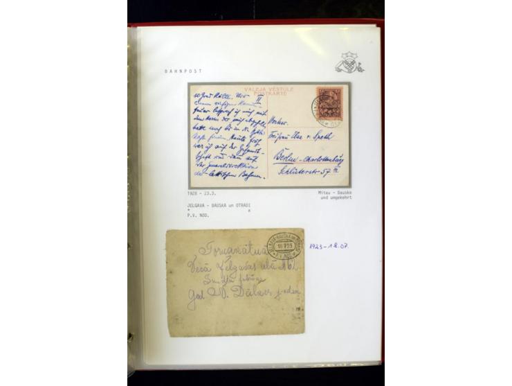 BAHNPOST: 1920/40, umfangreiche Sammlung von über 100 Briefen und Karten, dabei verschiedene Typen, viele verschiedene Streck