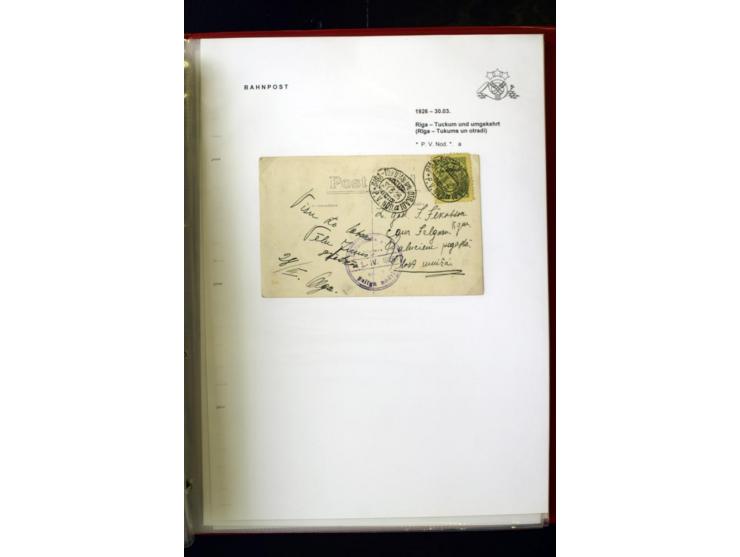 BAHNPOST: 1920/40, umfangreiche Sammlung von über 100 Briefen und Karten, dabei verschiedene Typen, viele verschiedene Streck