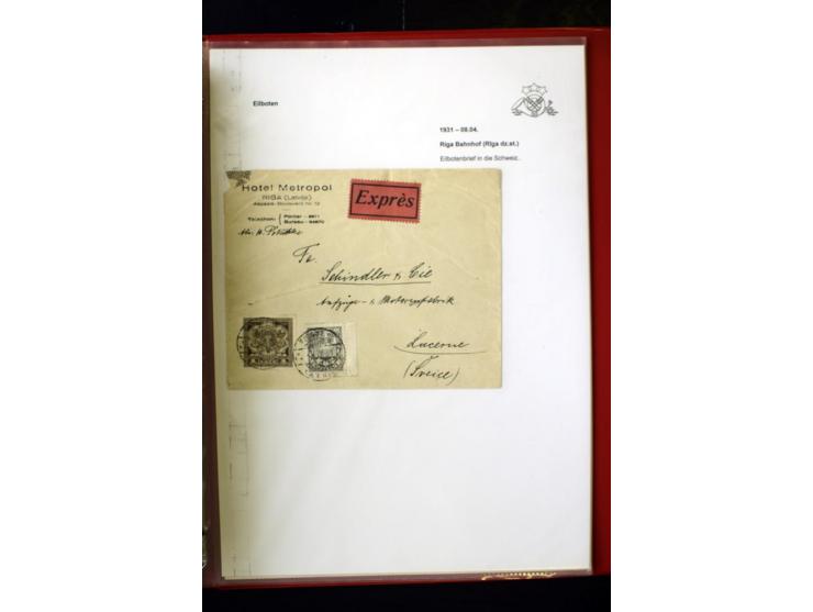BAHNPOST: 1920/40, umfangreiche Sammlung von über 100 Briefen und Karten, dabei verschiedene Typen, viele verschiedene Streck