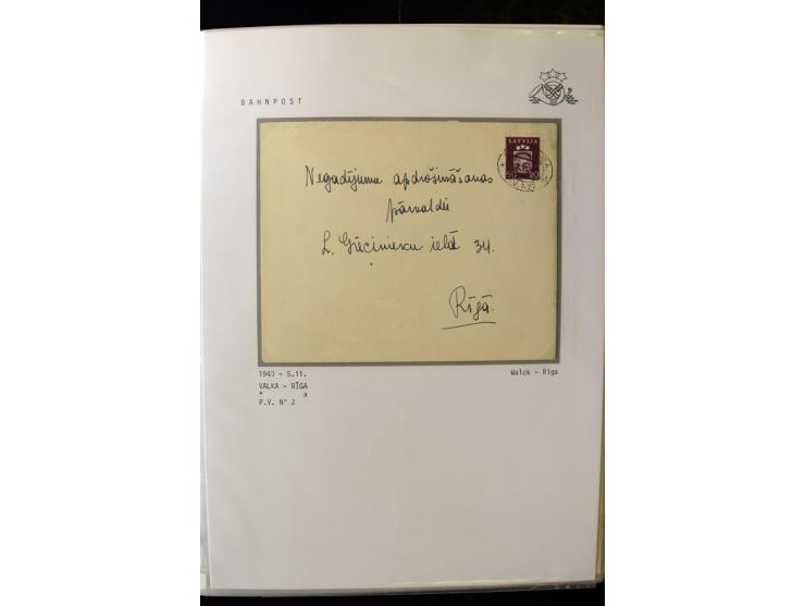 BAHNPOST: 1920/40, umfangreiche Sammlung von über 100 Briefen und Karten, dabei verschiedene Typen, viele verschiedene Streck