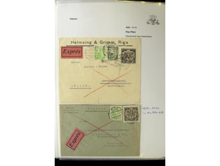 BAHNPOST: 1920/40, umfangreiche Sammlung von über 100 Briefen und Karten, dabei verschiedene Typen, viele verschiedene Streck