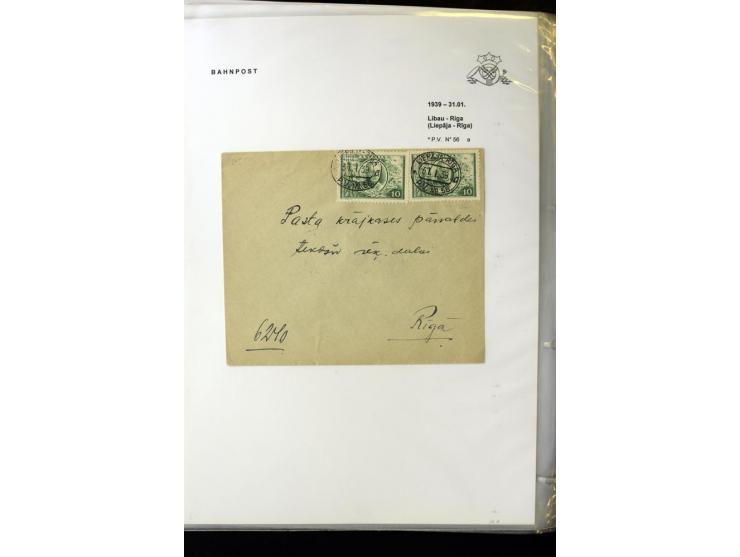 BAHNPOST: 1920/40, umfangreiche Sammlung von über 100 Briefen und Karten, dabei verschiedene Typen, viele verschiedene Streck