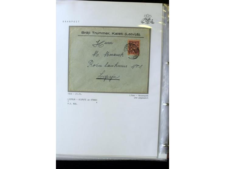 BAHNPOST: 1920/40, umfangreiche Sammlung von über 100 Briefen und Karten, dabei verschiedene Typen, viele verschiedene Streck